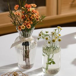 Vases Flower Vase For Home Decor Glass Decorative Terrarium Plants Table Ornaments Nordic