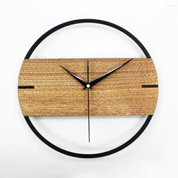 Wall Clocks Vintage Clock Simple Modern Design Wooden Stickers Wood Watch Home Decor Silent Still Life Gift Ideas Shabby Chic Z049