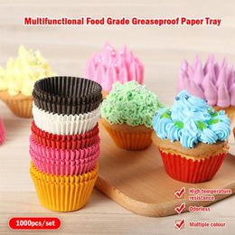 Gift Wrap 1000Pcs Mini Size Chocalate Paper Liners Baking Muffin Cake Cups Forms Cupcake Cases Solid Colour Party Tray Mold263t