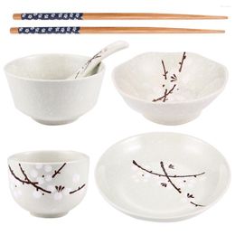 Dinnerware Sets Cereal Plate Cheese Plates Blue Dish Set Dinner Chinese Tea Cup Tableware Porcelain Serving Platters