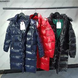 Men's Down Parkas Designer Jackets Men Women Glossy Puffer Jacket Winter Warm Thick Coat Fashion Classic Long Outerwear67by C9s5