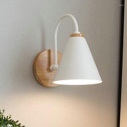 Wall Lamp White Industrial Sconce Light Single Nordic Indoor Mount Shade For Kitchen Living