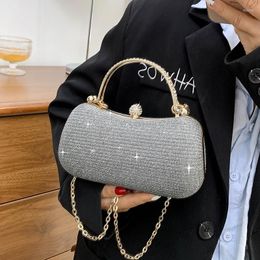 Evening Bags Women's Clutch Bag Glitter Diamond Handbag Luxury Wedding Party Wallet Purse Chain Strap Ladies Crossbody Shoulder