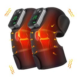 Leg Massagers Eletric Knee Temperature Massager Leg Joint Heating Vibration Massage Elbow Shoulder Support Arthritis Physiotherapy Knee Pad 230411