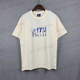 Men's T-Shirts Summer Trend Brand Casual Tee Street Oversize Loose Paris City Print For Men And Women T230412