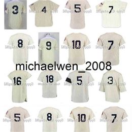 Vintage Baseball Jersey BABE RUTH MANTLE JOE DIMAGGIO LOU GEHRIG 8 YOGI BERRA 16 Whitey Ford Thurman Munson Don Larsen Phil Rizzuto Retro