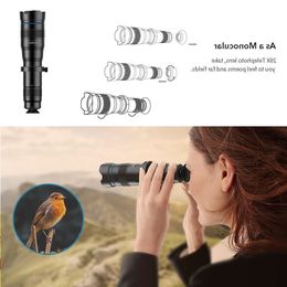 FreeShipping New 4K HD 50X Optical Zoom Phone Camera Lens Telephoto Lens Monocular Mobile Phone Lens Telescope for All Smartphones Lens Tlae