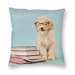 Pillow Poodle 1960s Apricot Cream Colored Cover Home Decor Printing Pet Dog Lover Throw For Living Room Double Side