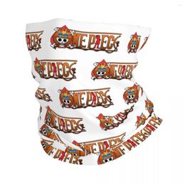 Scarves Ace One Piece Logo Bandana Neck Gaiter Printed Wrap Mask Scarf Warm Balaclava Running For Men Women Adult Washable