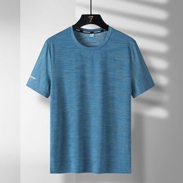 Men's T-Shirts Quick Dry Sport T Shirt Men'S Short Sleeves Summer Casual Black Blue OverSize 6XL 7XL 8XL 9XL Top Tees GYM Tshirt Clothes 230412
