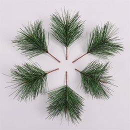 30pcs lot Green Pine Needle Artificial Plants pine Branch Christmas tree Decoration DIY Handicraft Gifts Decoration F241K