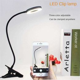 Desk Lamps Easy Clip Lamp Dormitory Bedside Lamps Folding Book Light Clip-on Rechargeable Led Desk Lamp Child Holiday Gift Flexible P230412