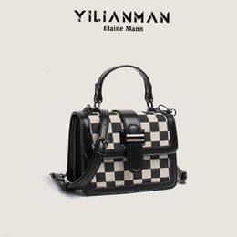 Evening Bags YILIANMAN bags for women niche senior sense of foreign style small square 2023 chain single shoulder crossbody 230412