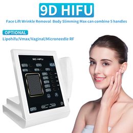 Ultrasonic 9D Hifu Facial Lifting Machine Multi-line Fast Treatment High Intensity Focused Ultrasound Wrinkle Removal Skin Tighten Anti-aging Beauty Instruments