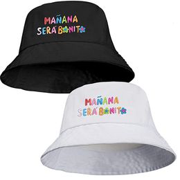 Cimri ağzı şapka işlemeli manana sera bonito kova şapkası karol g balıkçı şapkaları nefes alabilen çift şapka kadın vizörleri kaps 230411