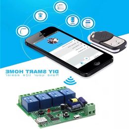 IoT DC 5V 4-Channel WIFI Switch 3-Models 4-Relay 433Mhz Remote Universal Module Smart Home switch Alogw