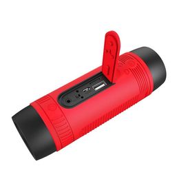 FreeShipping S1 Wireless Bluetooth Speaker FM radio Outdoor Portable Bicycle Speaker mini Column Power Bank Flashlight Bike Mount Ncjpd