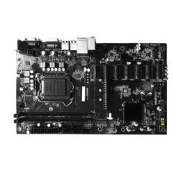 B250 BTC 6PCI-E Desktop Computer Motherboard Professional Mainboard VGA DVI input USB 30/20 1151 DDR4 32G 7x PCIe Slots Ddaak