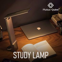 Desk Lamps Led Desk Lamp 3 Colors Dimmable Touch Foldable USB Rechargeable Study Table Light Bedside Reading Eye Protection Night Lights P230412