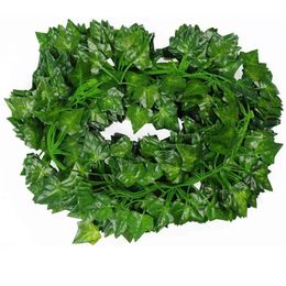 Strands 86 FT Artificial Ivy Leaf Plants Vine Fake Foliage Flowers Creeper Green Wreath Hanging Home Decoration Decorative & Wreat275T