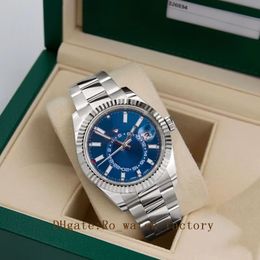 2023 QC Check Luxus-Armbanduhr, 42 mm, blaues Index-Zifferblatt, Jubilee-Armband, automatisches mechanisches Armband, Herrenuhren, wasserdichte Armbanduhren, Pilot9001