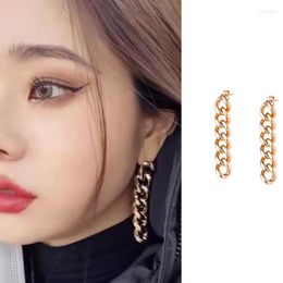 Dangle Earrings Metal Chain Song Zhiya Being Single Is Hell Variety Show Drama Same Korean Ear For Women Girls Pendientes Gift