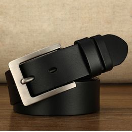 Belts CEXIKA 140 150 160 170cm Leather Men Belt Cow Genuine Leather Belt Pin Buckle Big Large Size Male Belts Cinturones Para Hombre 230412