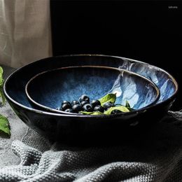 Bowls Platycodon Grandiflorum Home Japanese Ceramic Fruit Bowl Salad Ramen Soup Large Creative Porcelain