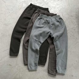 Men's Pants Winter Thick Cotton Polar Fleece Sweatpants High Quality Jogging PantsMen's