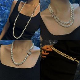 Choker Fever Natural Deep Sea Shell Pearls High Quality French Perfect Circle Pearl Necklace Multiple Wearing Methods