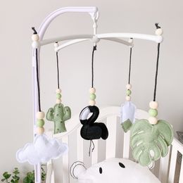 Mobiles Cute Baby Mobile Crib Holder 360 Degree Rotate Bracket DIY Bed Bell Hanging Toys Rattle Kid Nursery Room Decor J 230411