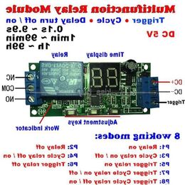 Freeshipping 5v/12v/24v LED Infinite Cycle Delay Time Timer Control Relay ON OFF Switch Sgaoo