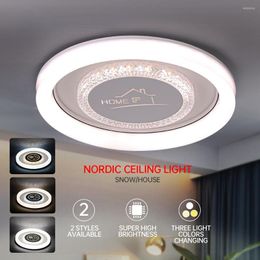 Ceiling Lights LED Light Interior Home Decoration 120W Three-color Warm Dimming Living Room Bedroom Dining Study
