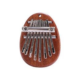 Party Favor 8 Key Mini Wood Crystal Thumb Piano Finger Percussion Instrument Pocket Keyboard Portable Children's Holiday Gift171y