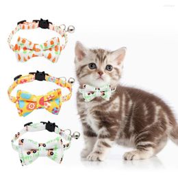 Dog Collars Excellent Cat Collar Quick Release Soft Cute Carrot Print Pet Jewelry Comfortable Neck Circle Supplies