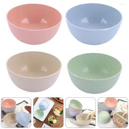 Dinnerware Sets 4 Pcs Bowl Large Salad Mixing Plastic Big Serving Container Small Porcelain Dishes