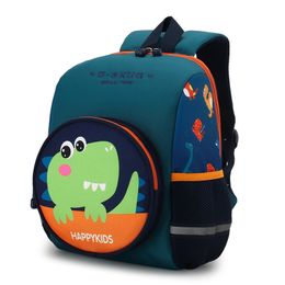 Garota escolar infantil Garota de animal fofo desenhista de dinossauro Nylon bookbag Boy Boy Kindergarten Backpack for Kids 3 a 6 anos