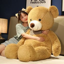 Plush Dolls Teddy Bear Large Plush Stuffed Toys Giant Doll Scarf Decorative Fabric Comfortable Girlfriend Sleeping Pillow Sofa Cushion 231110