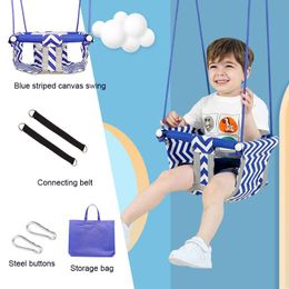 Camp Furniture Kids Baby Canvas Swing Seat With Rope Toddler Hanging Basket Outdoor Toy