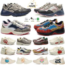 Designer Shoes Rhython Sneakers Dad Shoes Casual Vintage Chaussures Trainers Famous Increase mens womens Platform High Quality Discount Footwear Outdoors shoe