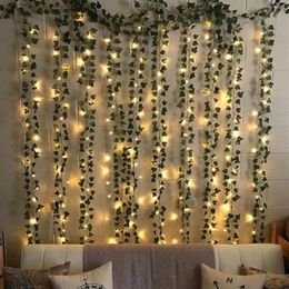 Flashing LED Ivy Vine String Lights Or Battery Operated Led Leaf Garland Christmas For Home Wedding Decorative Lights LJ201018251Q