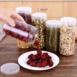 Storage Bottles 20 PCs Clear Empty Plastic Container Transparency Cover Kitchen Rangment Food Sealed Can Chilli Sauce Tea Honey Bottle