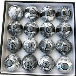 Ultimo 5725 mm Marple Resin Billiard Billiard Balls 16pcs Set completo di palle di alta qualità Accessori per biliardo di alta qualità Cina 22