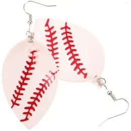 Dangle Earrings 1 Pair Of Baseball Pendant Woman Ear Drop Novelty Decors