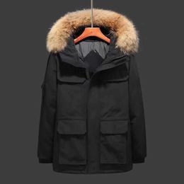 2023 Goose Down Jacket Mens and Womens Coat Mink Fur Collar Couple Winter Fashion Outdoor Thickened Warm Custom Designer ClothingVHB8