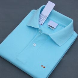 Men's Polos Top Quality Summer 100% Cotton Men's Short Sleeve Polo Shirt Casual Solid Polo Men's XS-4XL 230412