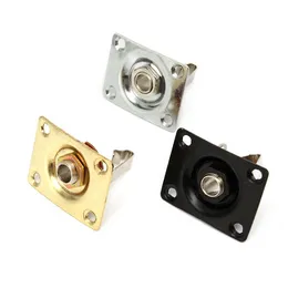 Square Style Jack Plate Guitar Bass Jack 1/4 Output Input Jack Socket for Electric Guitar Parts & Accessories Gold/Silver/Bl