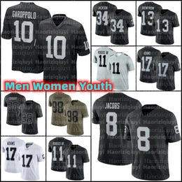 Josh Jacobs Davante Adams Maxx Crosby Football Jersey Jimmy Garoppolo Hunter Renfrow Bo Jackson Michael Mayer Charles Woodson Aidan O'Connell Jakobi Meyers