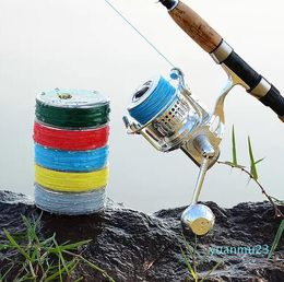 100m 109yards 4 Strand Braided Fishing line PE Spectra lines Red Green Blue Yellow Grey 5Colors 10lb~100lb 23