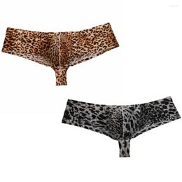 Underpants Sexy Leopard Print Bikini Men's Boxer Shorts Male Underwear Men Boxers Fashion Design Smooth Comfy